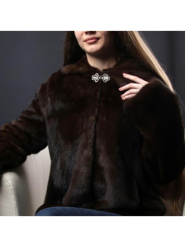 Декоративная застёжка «Узор», 6,5 × 3,5 см, цвет белый