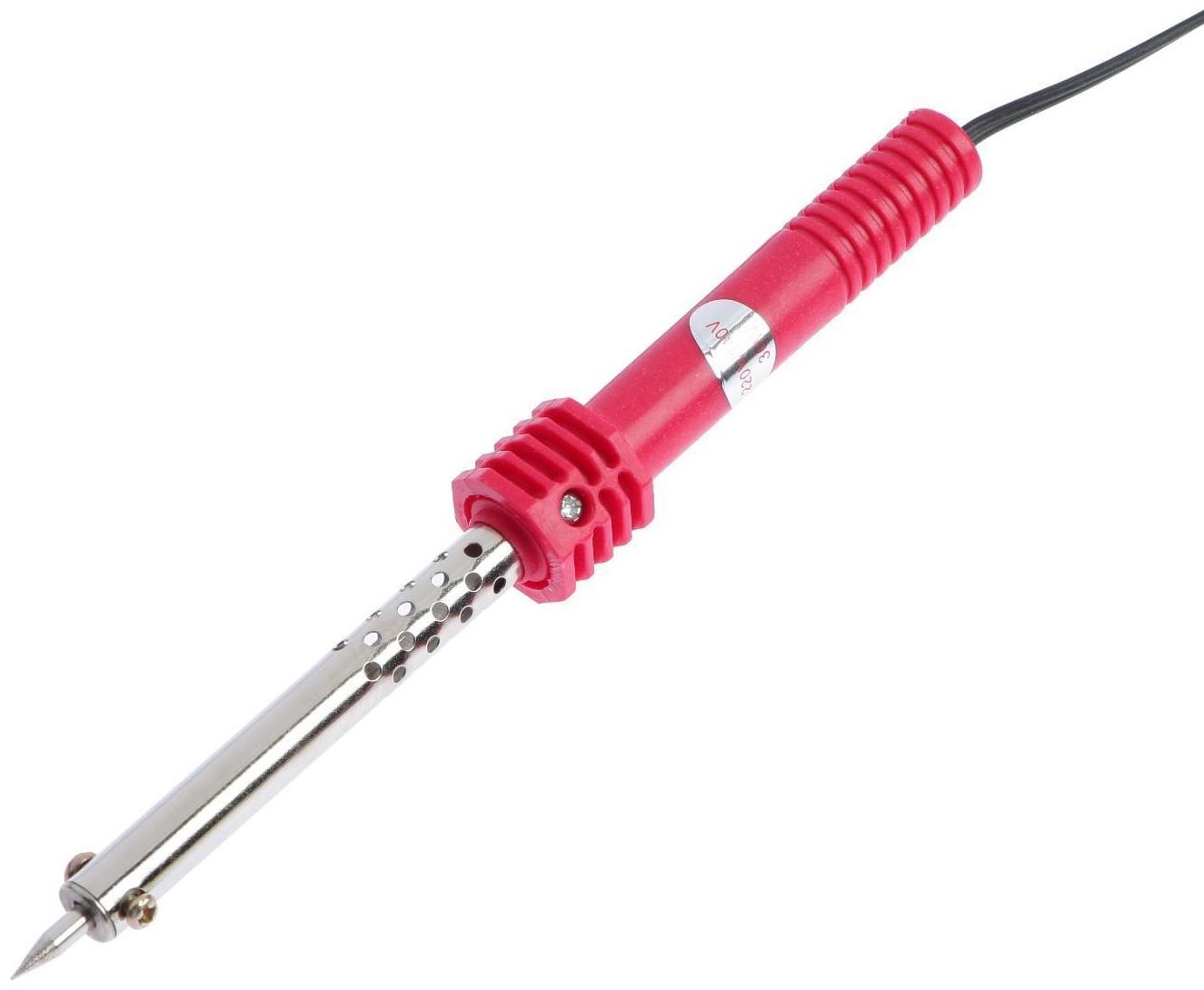 Паяльник ЛОМ, пластиковая рукоятка, 30 Вт, 220 В