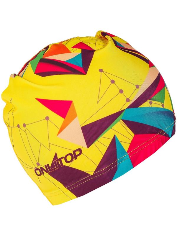 Шапочка для плавания взрослая OL-022, тканевая, обхват 54-60 см