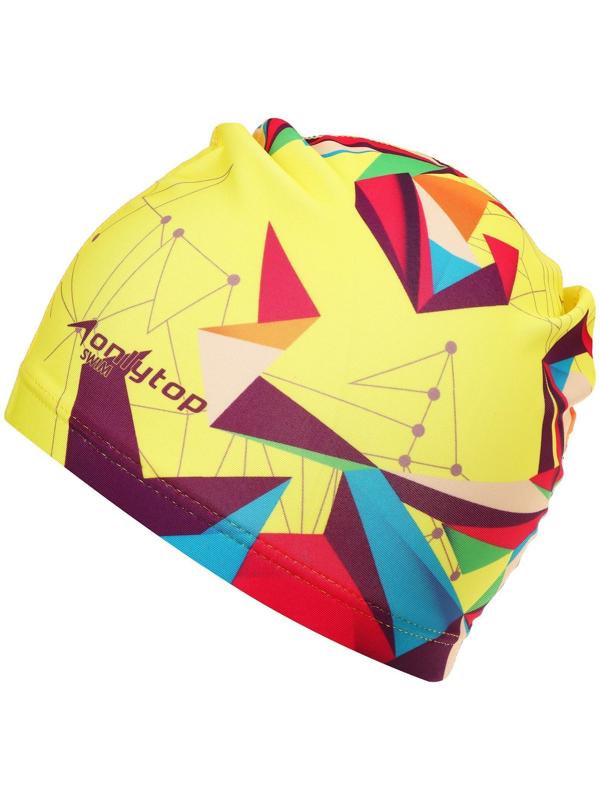 Шапочка для плавания взрослая OL-022, тканевая, обхват 54-60 см