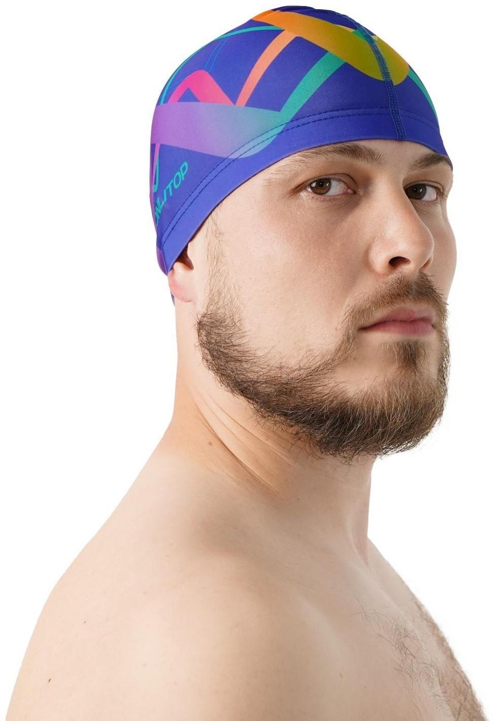 Шапочка для плавания, взрослая, обхват 54-60 см