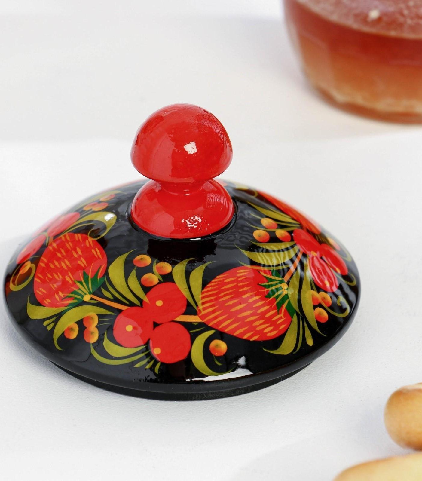 Поставок «Ягодка», 13х11 см, хохлома