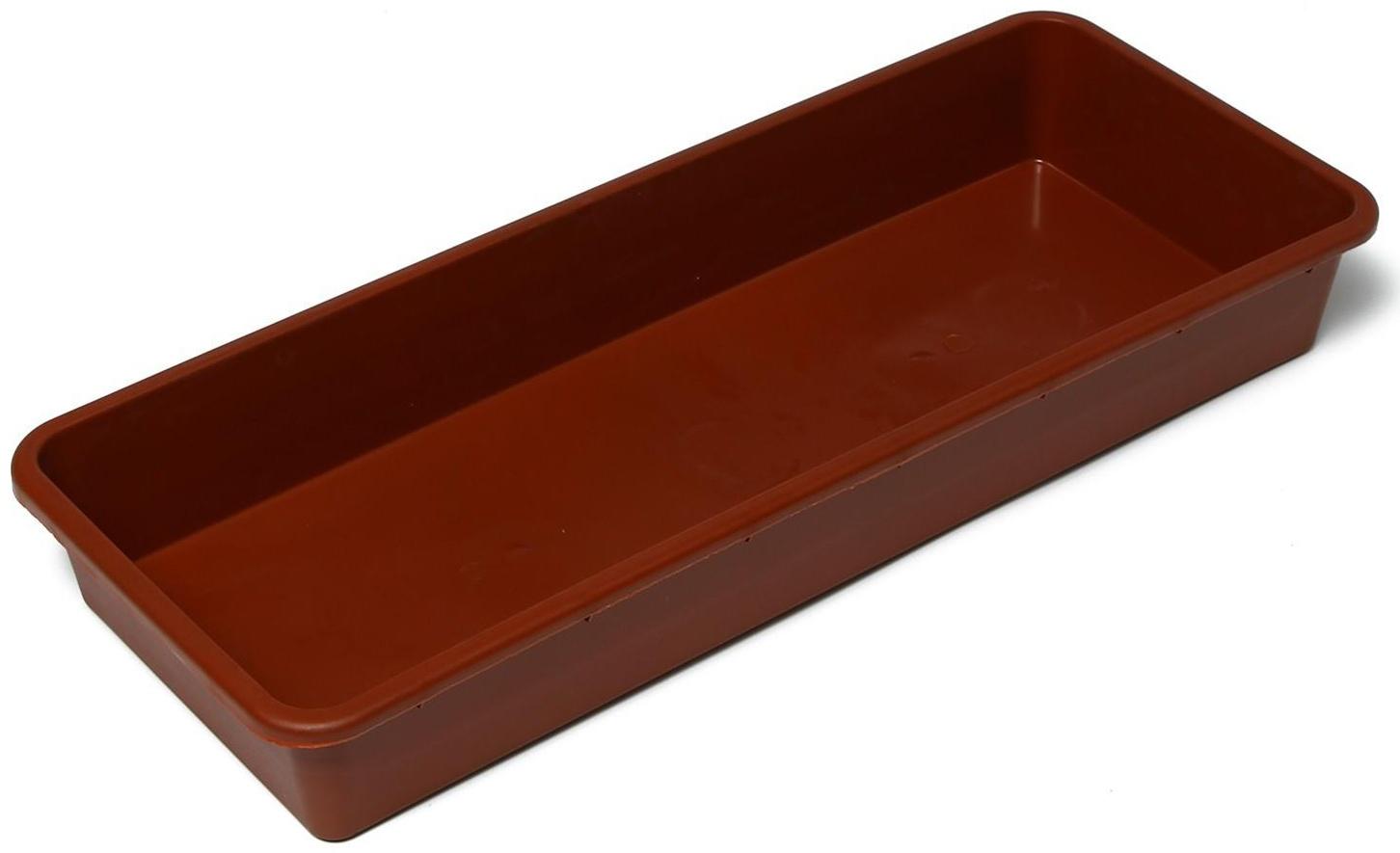 Ящик для рассады, 53 × 21.5 × 7.2 см, 7.5 л, терракот