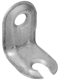 Стяжка угловая стальная, цинк, без винта и втулки