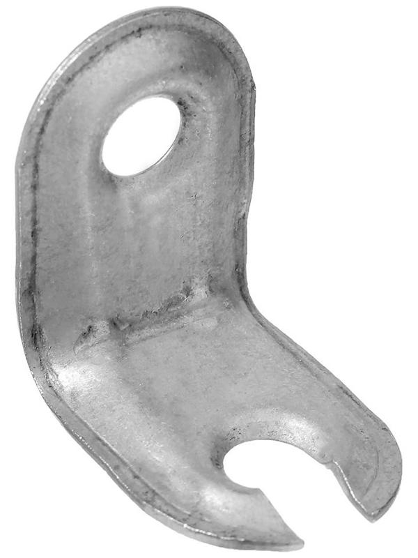 Стяжка угловая стальная, цинк, без винта и втулки