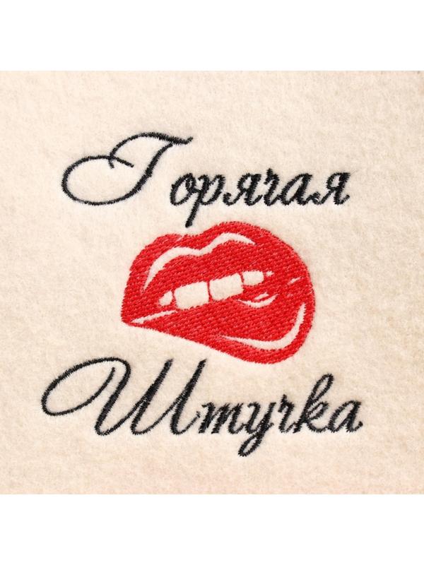 Шапка для бани с вышивкой 