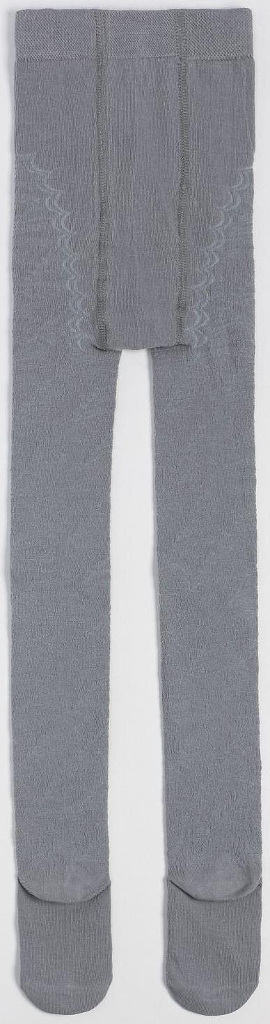 Колготки для девочки ажурные, цвет серый орнамент микс, рост 134-140 см