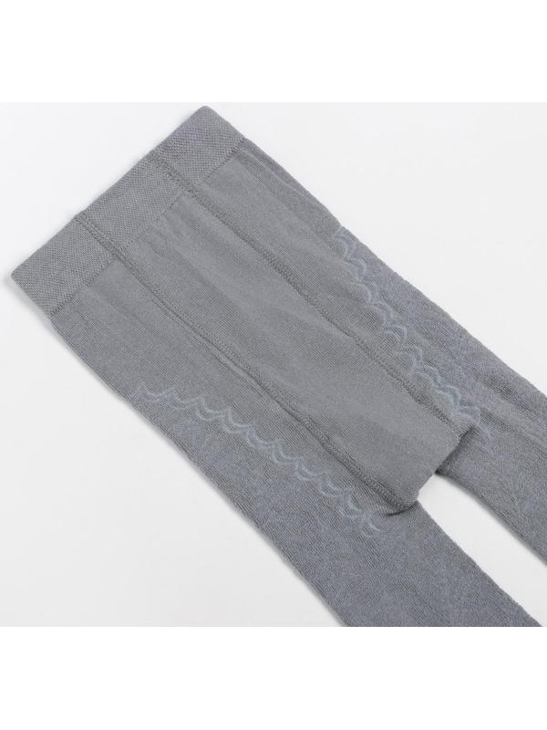 Колготки для девочки ажурные, цвет серый орнамент микс, рост 134-140 см