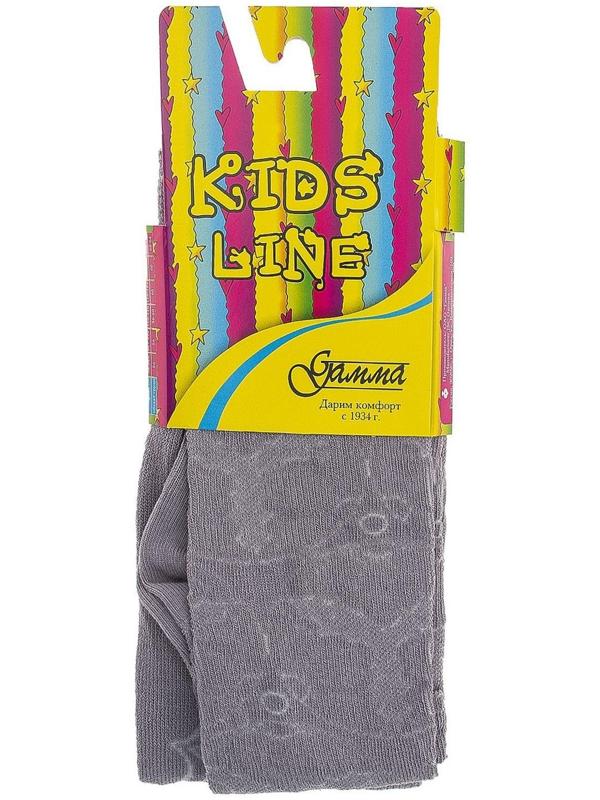 Колготки для девочки ажурные, цвет серый орнамент микс, рост 134-140 см