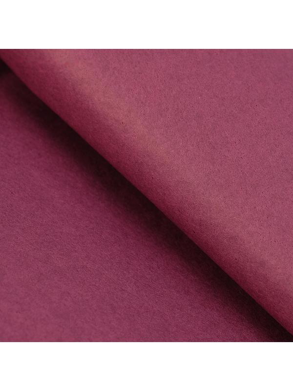 Бумага упаковочная тишью, бордовый, 50 см х 66 см