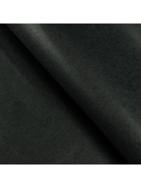 Бумага упаковочная тишью, черный, 50 х 66 см