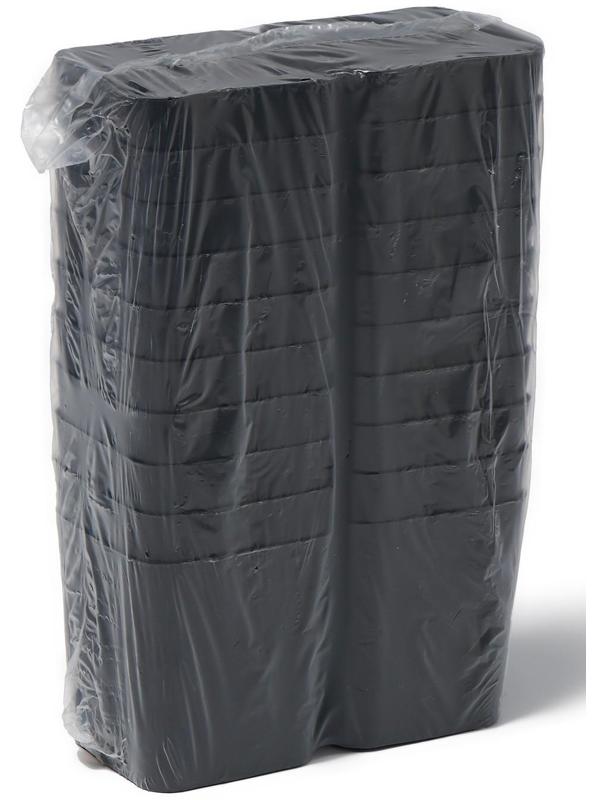 Горшок для рассады, 500 мл, d = 9 см, h = 10 см, чёрный, Greengo