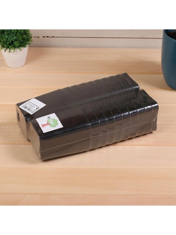 Горшок для рассады, 500 мл, d = 9 см, h = 10 см, чёрный, Greengo