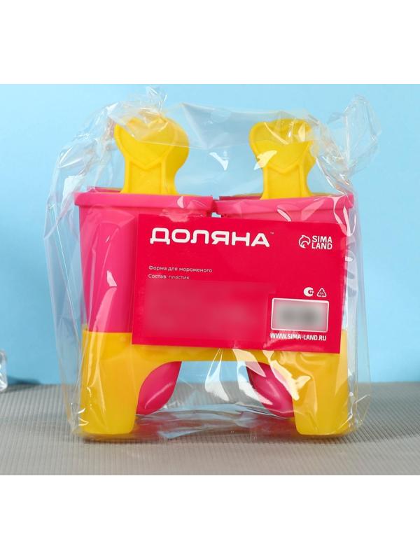 Форма для мороженого «Кьют», 10×6×13 см, 4 ячейки, цвет микс