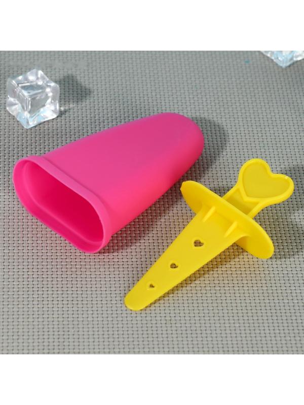 Форма для мороженого «Кьют», 10×6×13 см, 4 ячейки, цвет микс