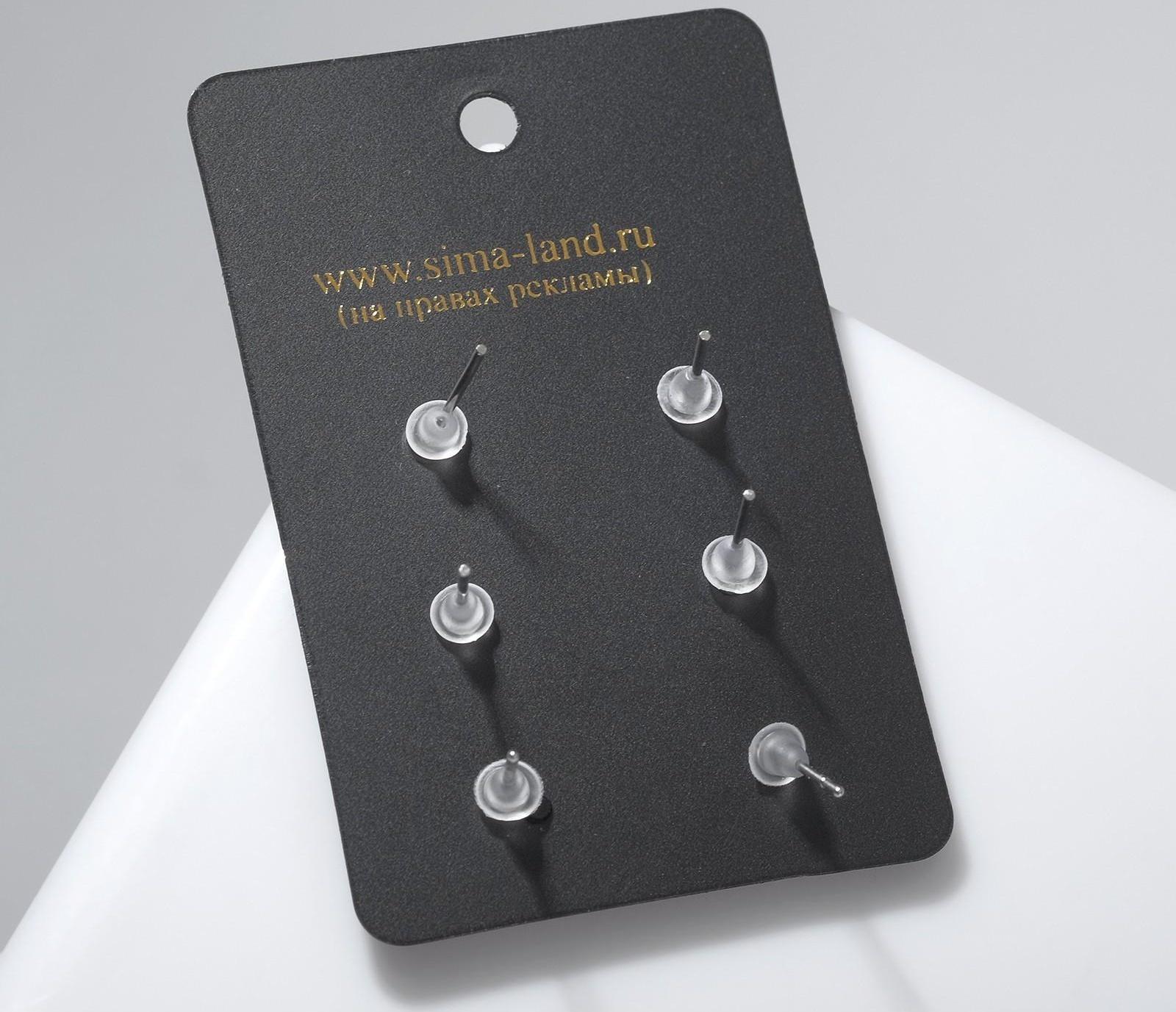 Пусеты 3 пары 