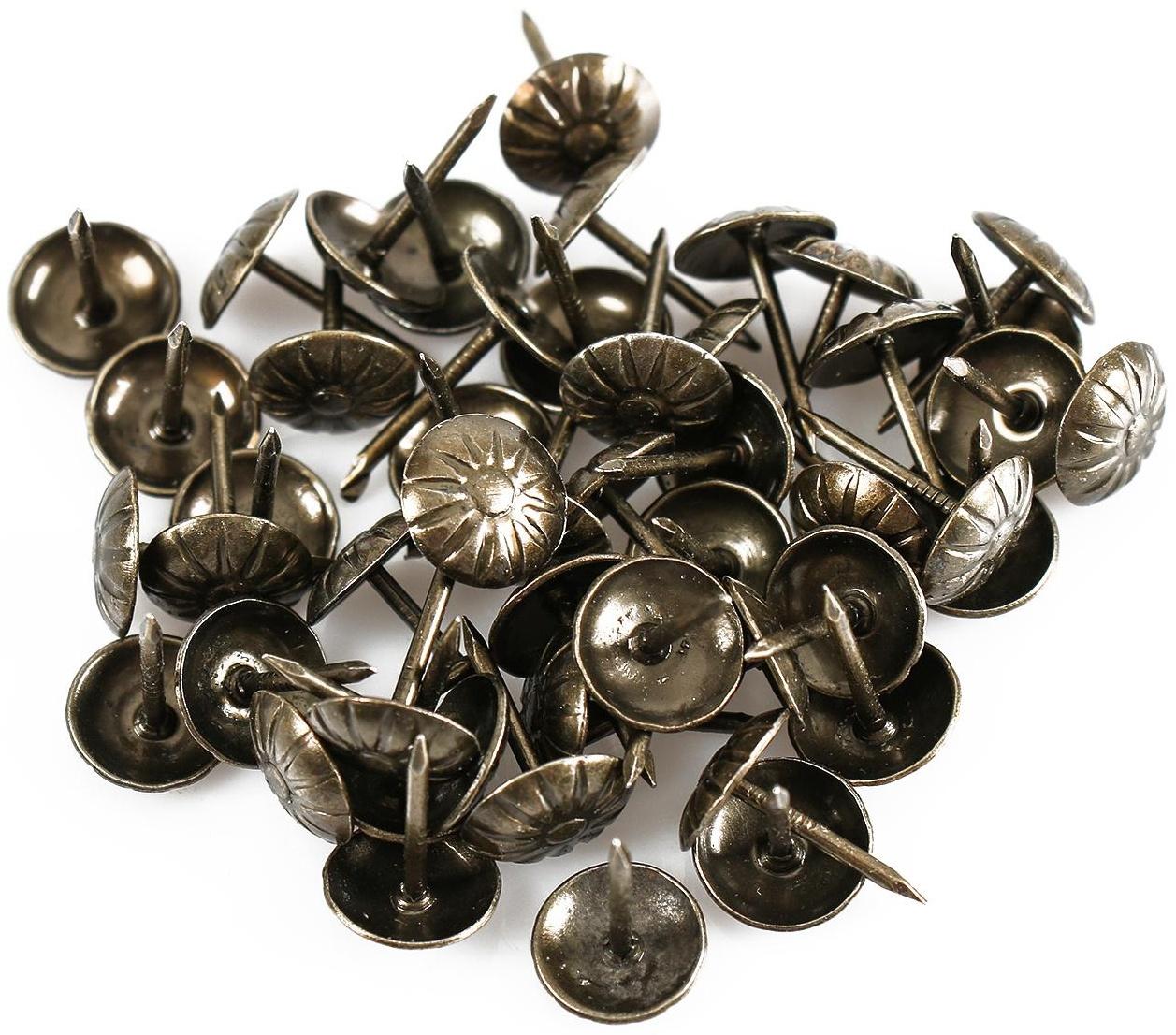 Комплект для обивки дверей 110 × 205 см: иск.кожа, поролон 3 мм, гвозди, чёрный, «Эконом»