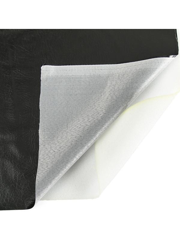 Комплект для обивки дверей 110 × 205 см: иск.кожа, поролон 3 мм, гвозди, чёрный, «Эконом»