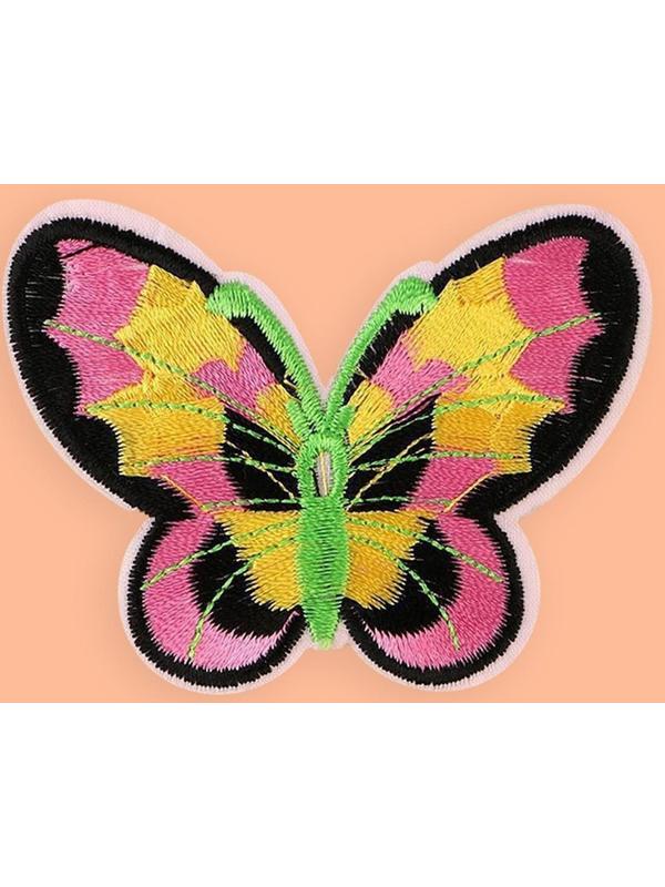 Термоаппликация «Бабочка», 6 × 7,5 см, цвет разноцветный