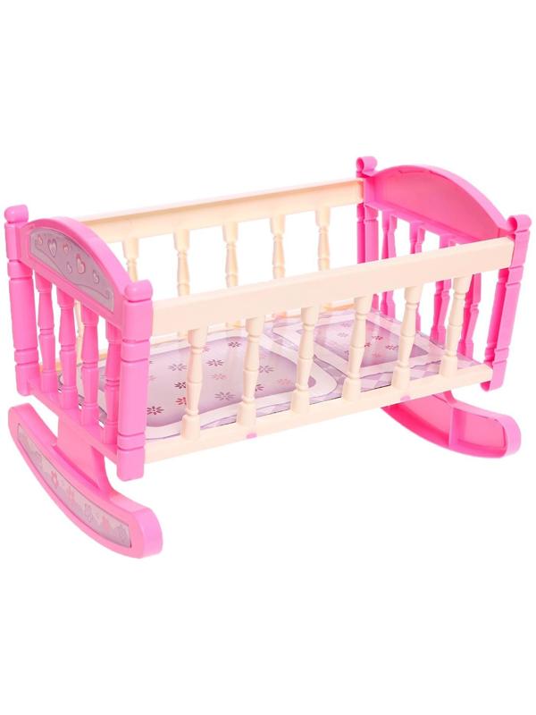 Пупс «Моя малышка» музыкальный, с кроваткой и аксессуарами, БОНУС - открытка