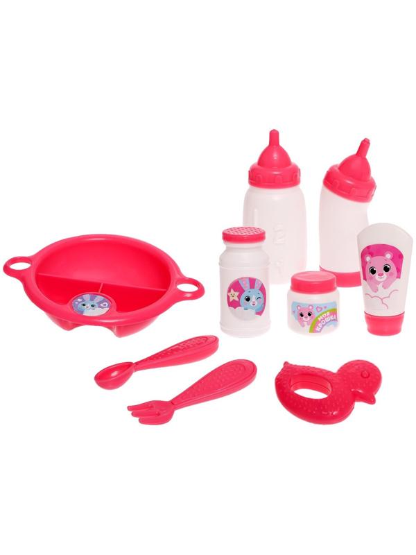 Пупс «Моя малышка» музыкальный, с кроваткой и аксессуарами, БОНУС - открытка