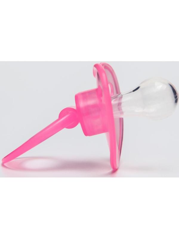 Пустышка классическая, силикон, от 0 - 3 мес., с колпачком, цвет розовый