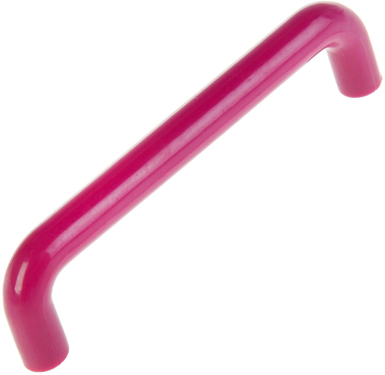 Ручка скоба PLASTIC 009, пластиковая, м/о 96 мм, сливовая