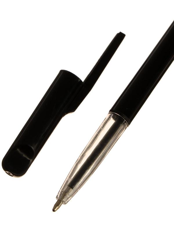 Ручка шариковая, 0.5 мм, стержень чёрный, корпус чёрный