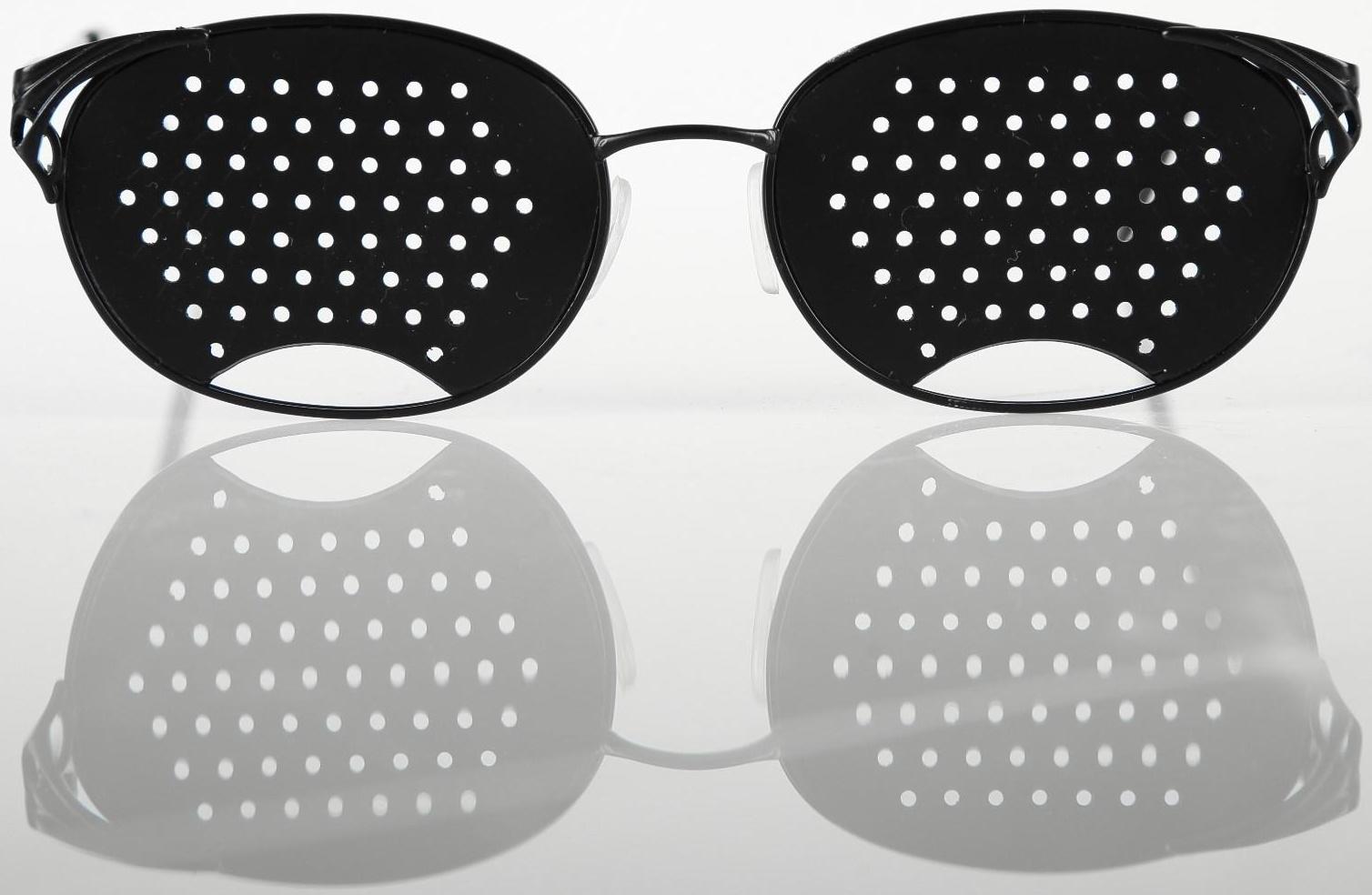 Перфорационные очки-тренажеры женские, черный