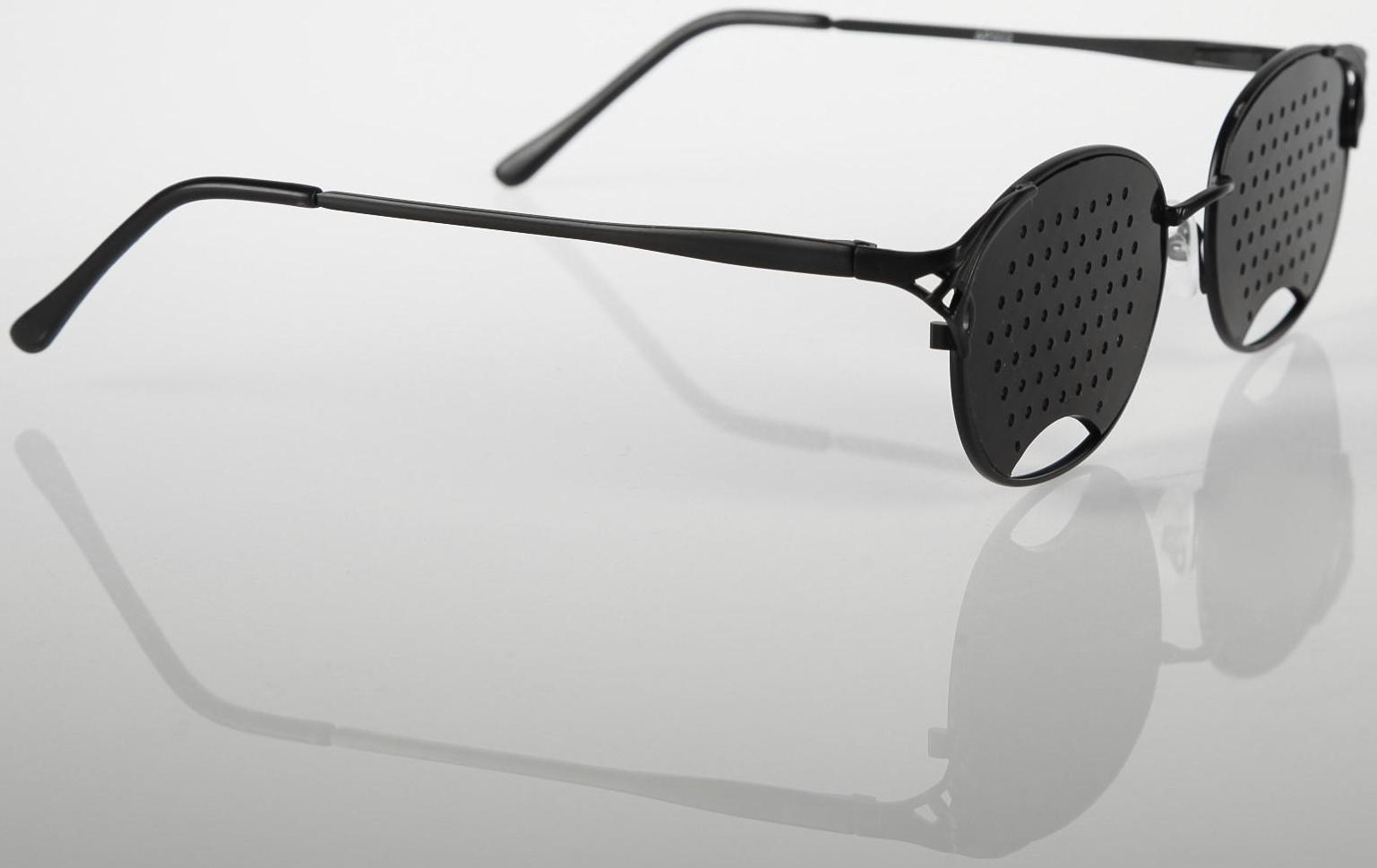 Перфорационные очки-тренажеры женские, черный