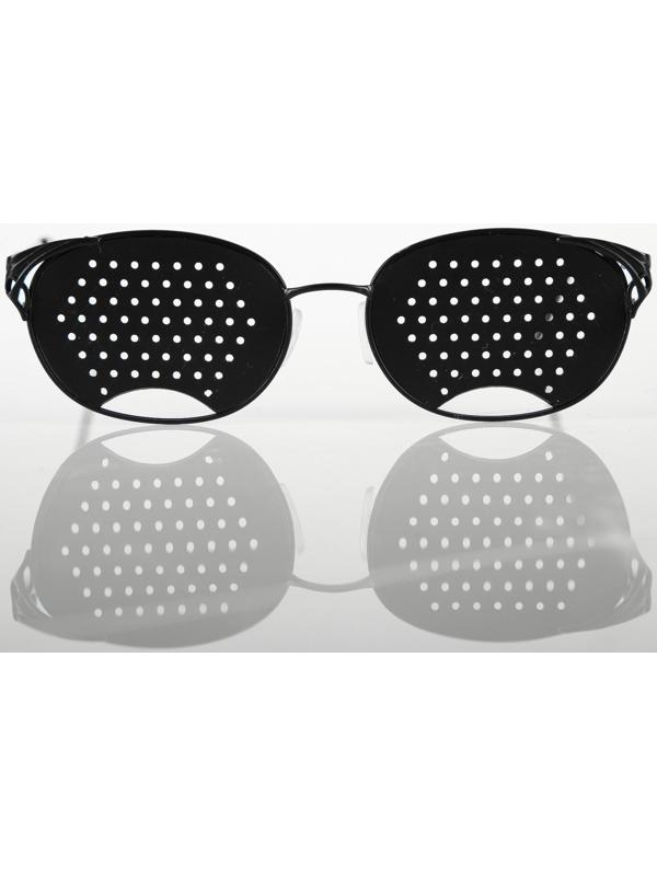 Перфорационные очки-тренажеры женские, черный