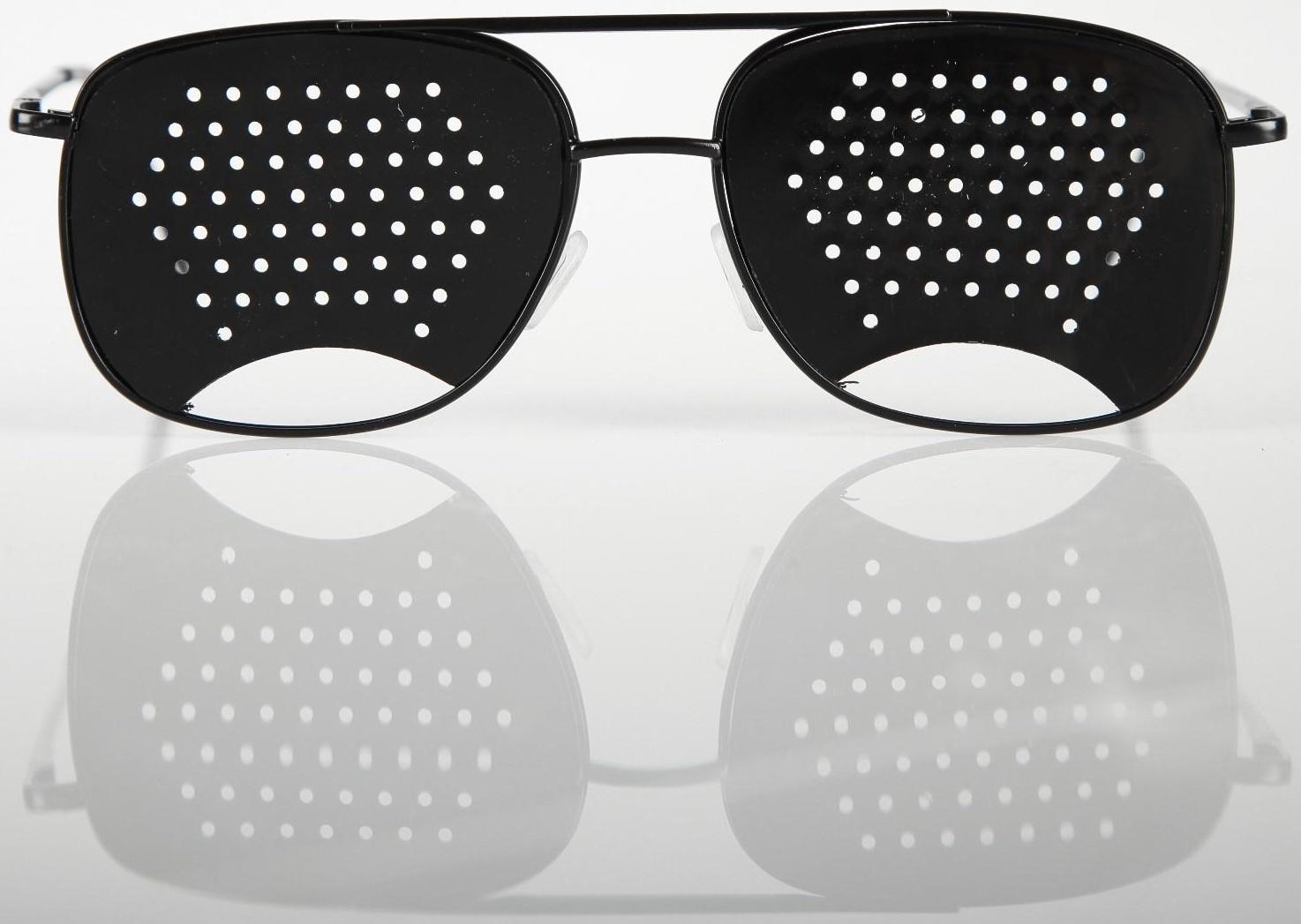 Перфорационные очки-тренажеры мужские, черный