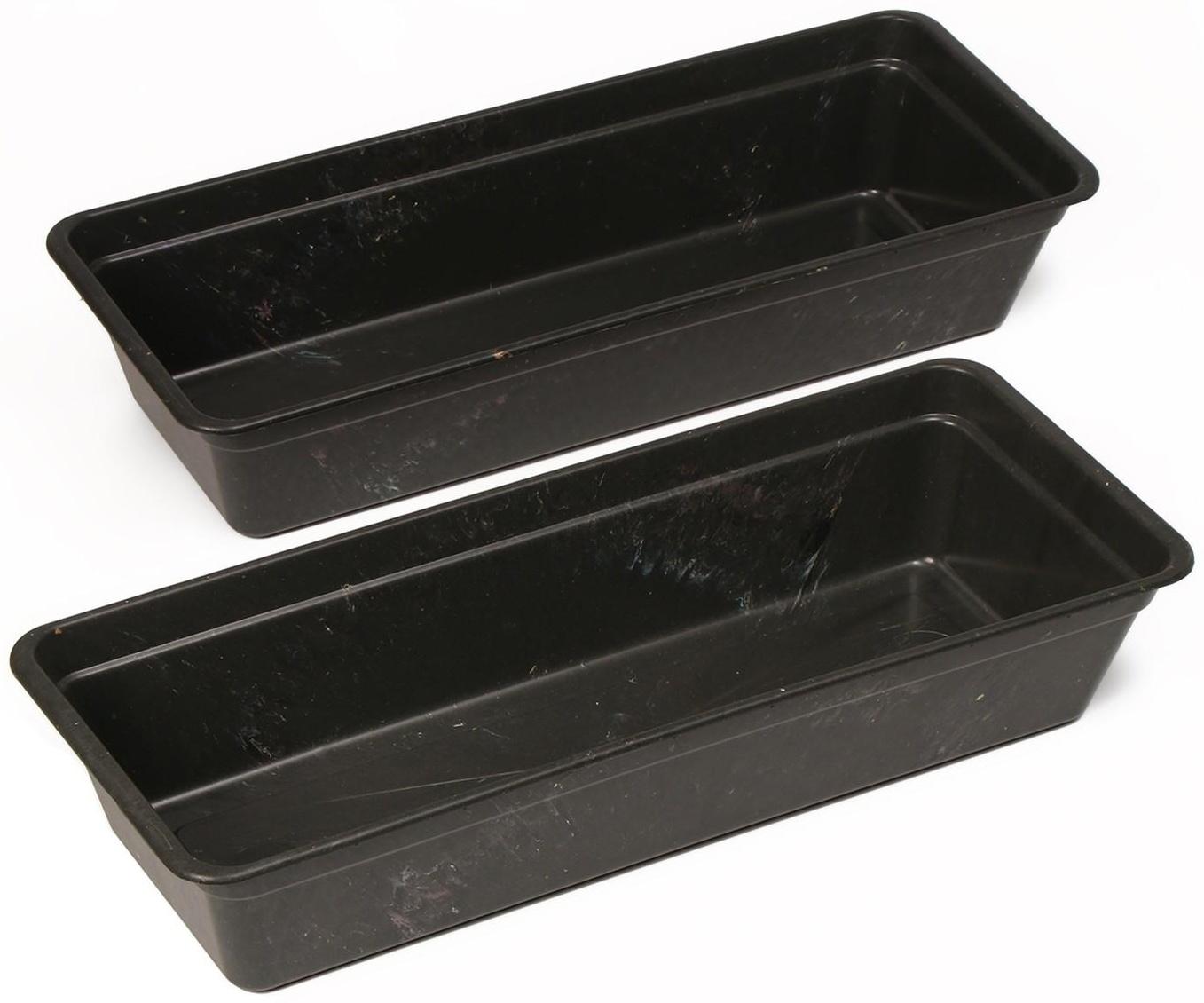 Ящик для рассады, 50 × 20 × 10 см, 5 л, чёрный, «Урожай-3»