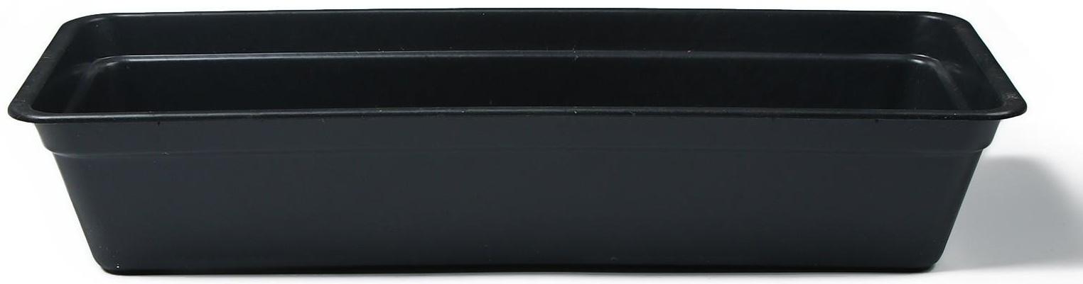 Ящик для рассады, 50 × 20 × 10 см, 5 л, чёрный, «Урожай-3»