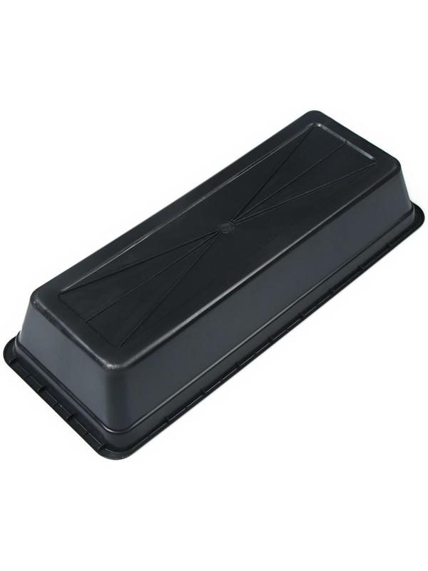 Ящик для рассады, 50 × 20 × 10 см, 5 л, чёрный, «Урожай-3»