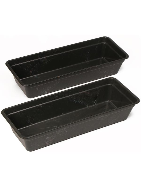 Ящик для рассады, 50 × 20 × 10 см, 5 л, чёрный, «Урожай-3»