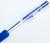 Ручка шариковая, автоматическая, 0.5 мм, стержень синий, корпус прозрачный с резиновым держателем