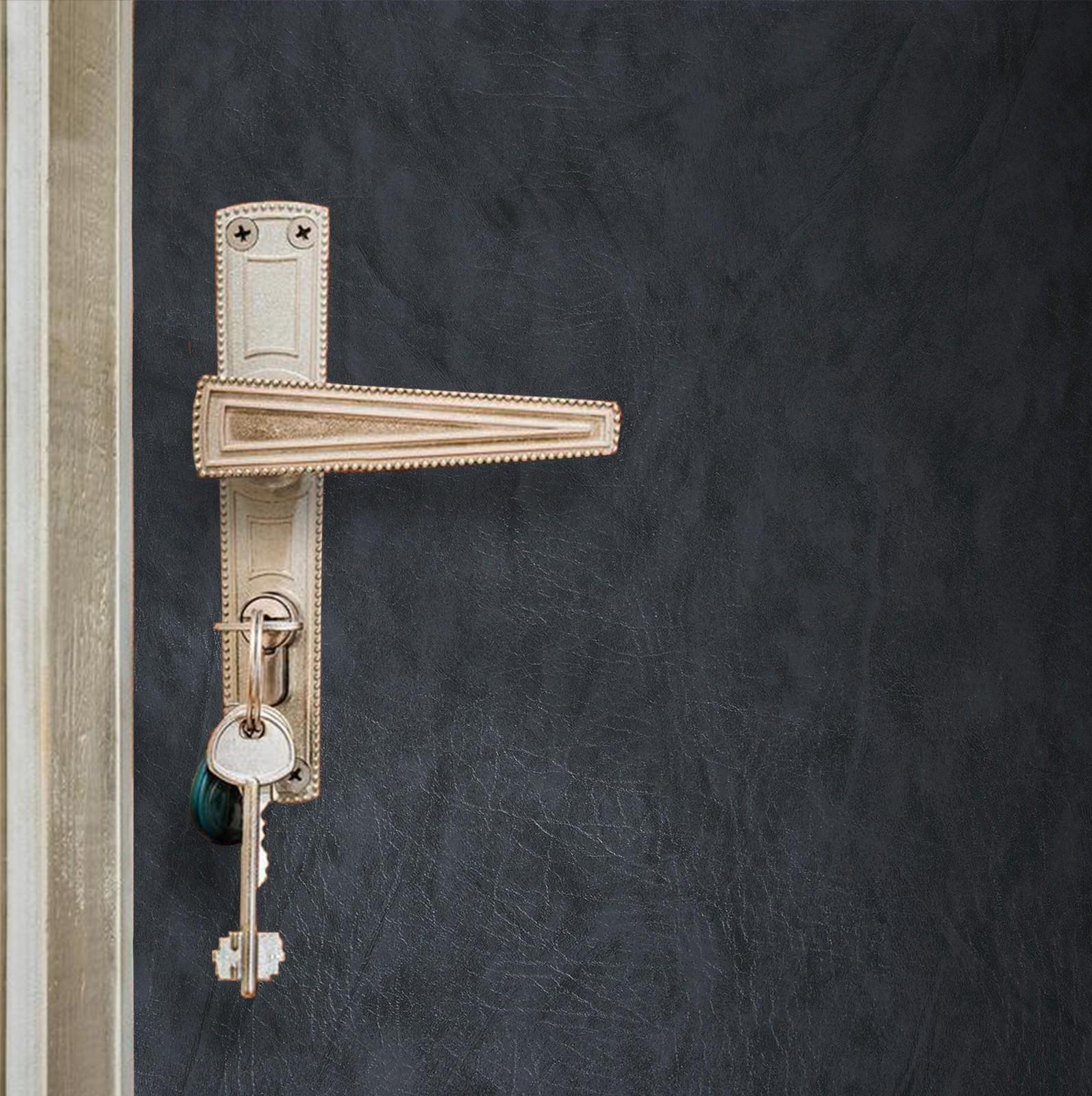 Комплект для обивки дверей, 1,1 × 2 м: иск.кожа, ватин 5 мм, гвозди, струна, серый, «Ватин»