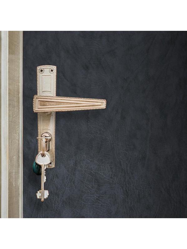 Комплект для обивки дверей, 1,1 × 2 м: иск.кожа, ватин 5 мм, гвозди, струна, серый, «Ватин»