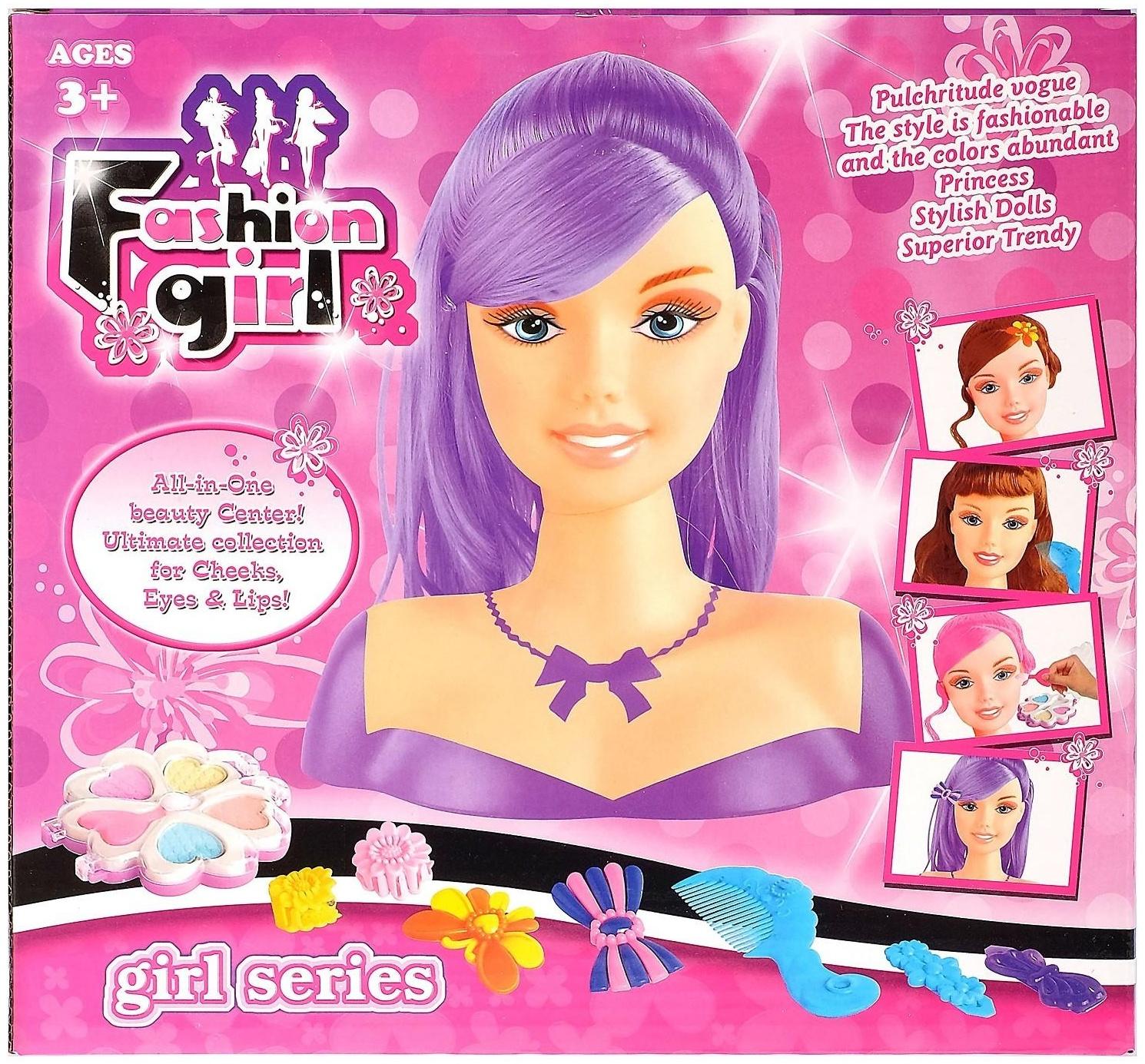 Кукла-манекен для создания причёсок «Мальвина» с аксессуарами