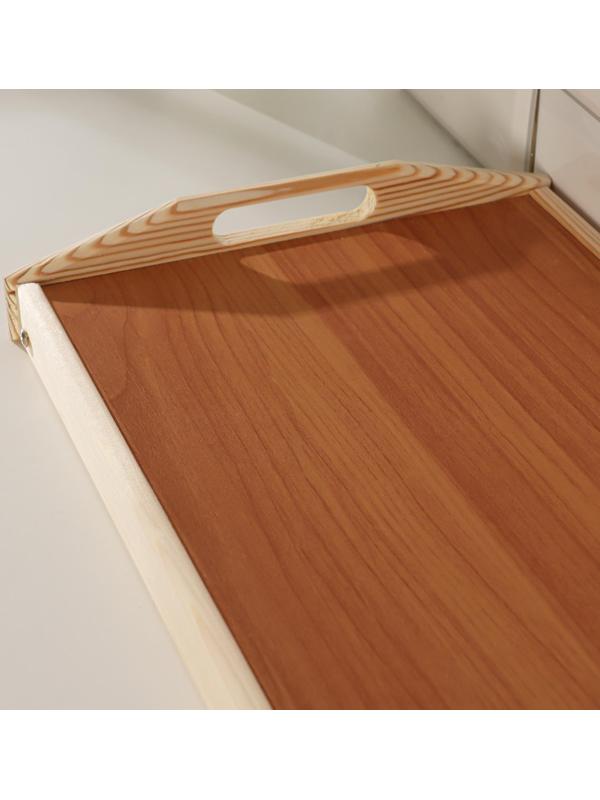 Столик для завтрака складной, 50×30см, с ручками, светлый