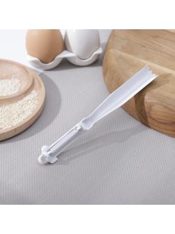 Овощечистка прямая, пластик ABC, 18 см, цвет белый