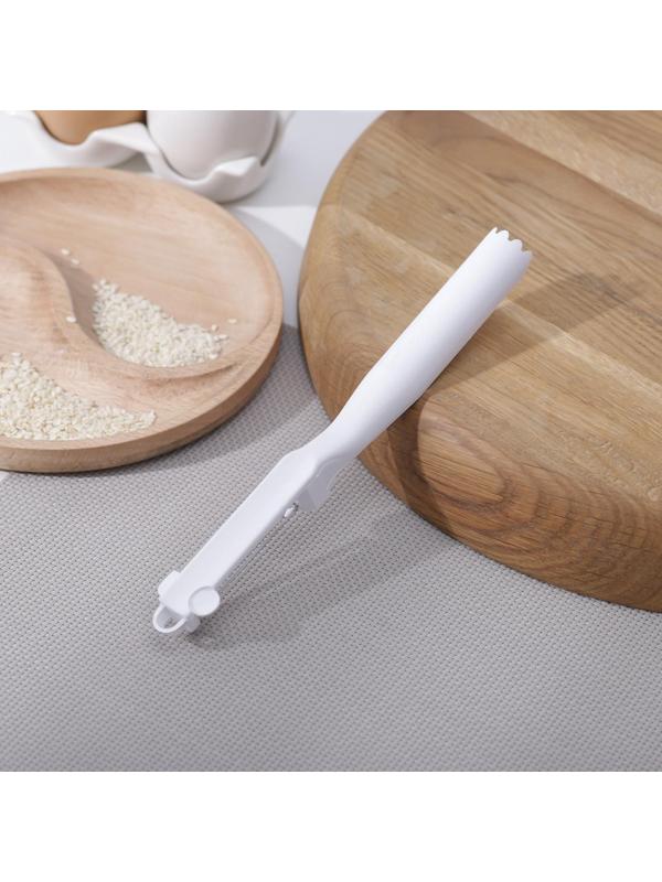 Овощечистка прямая, пластик ABC, 18 см, цвет белый