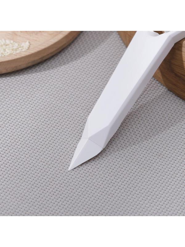 Овощечистка, пластик ABS, цвет белый, 14 см