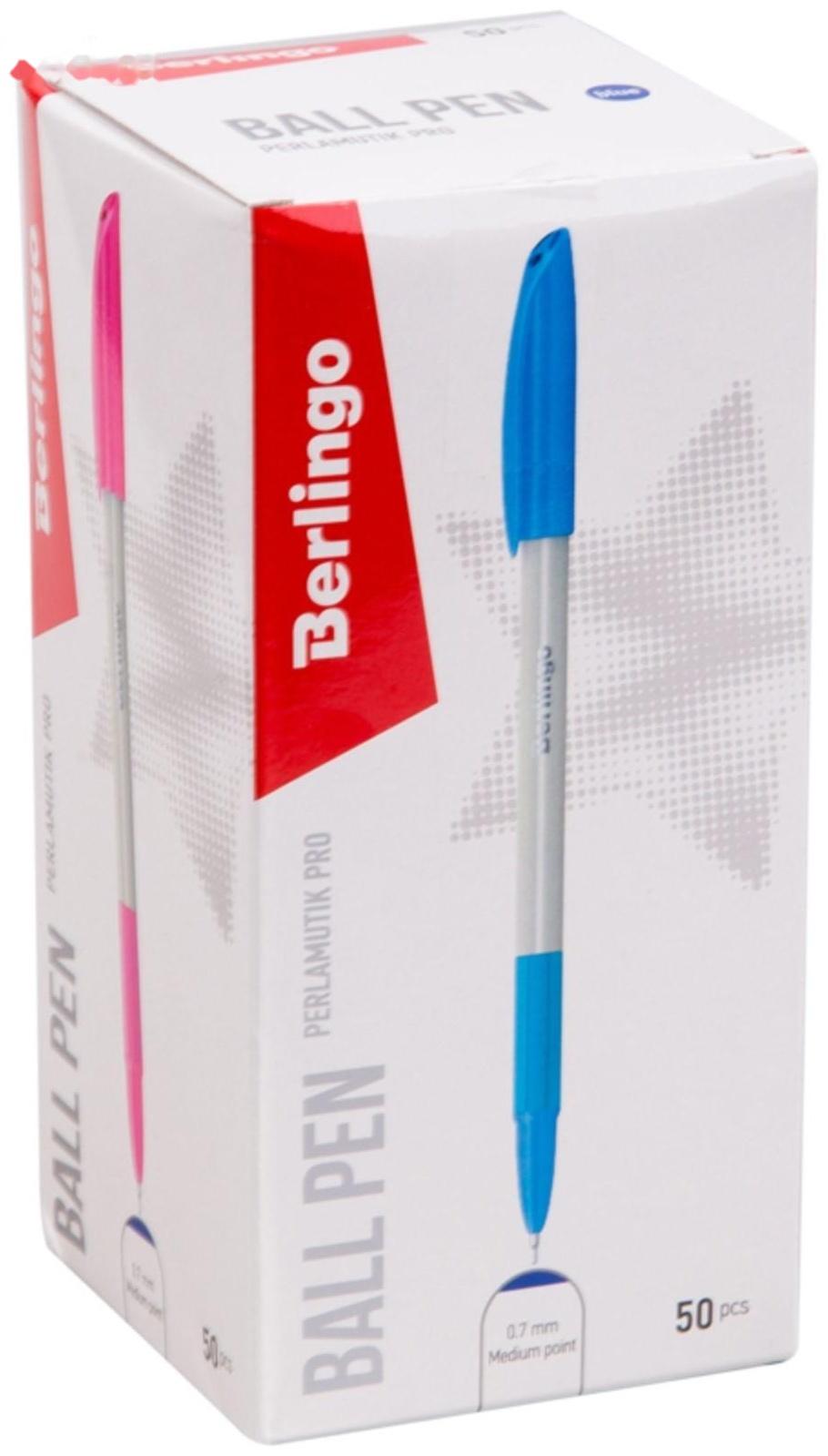 Ручка шариковая Berlingo Perlamutik Pro, стержень синий, узел 0,7 мм