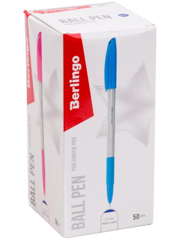 Ручка шариковая Berlingo Perlamutik Pro, стержень синий, узел 0,7 мм