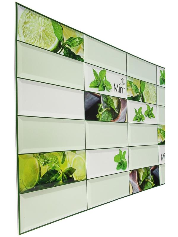 Панель ПВХ Плитка Мята 955х480 мм