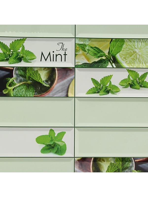 Панель ПВХ Плитка Мята 955х480 мм