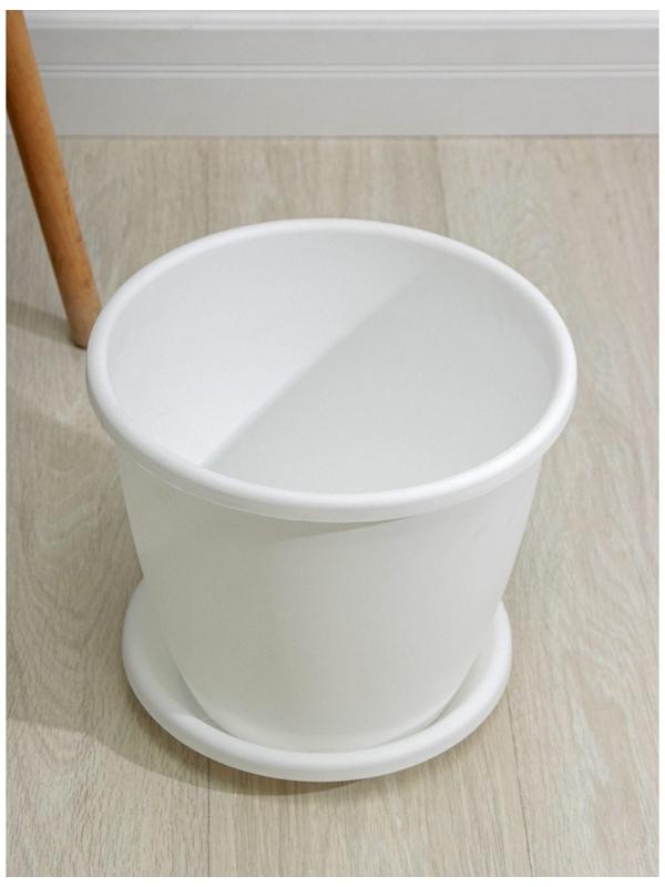 Горшок с поддоном «Афина», 11 л, цвет белый