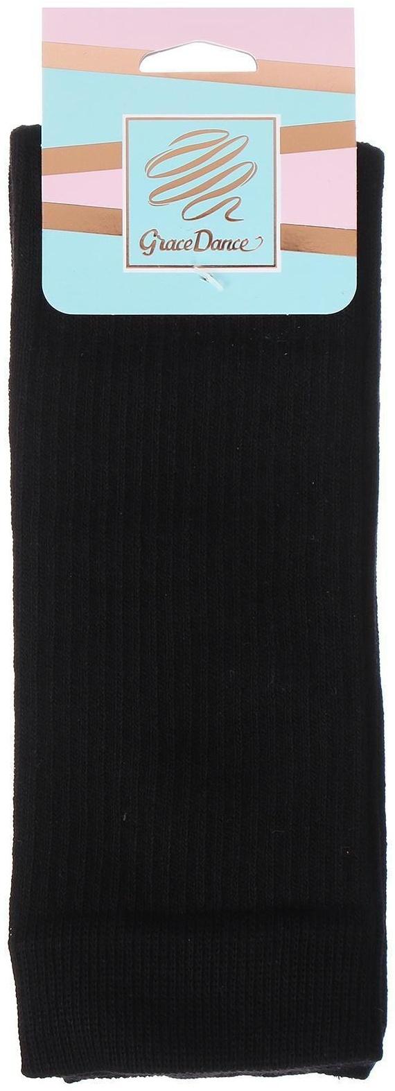 Гетры для танцев №3, резинка х/б, L= 60 см, цвет чёрный